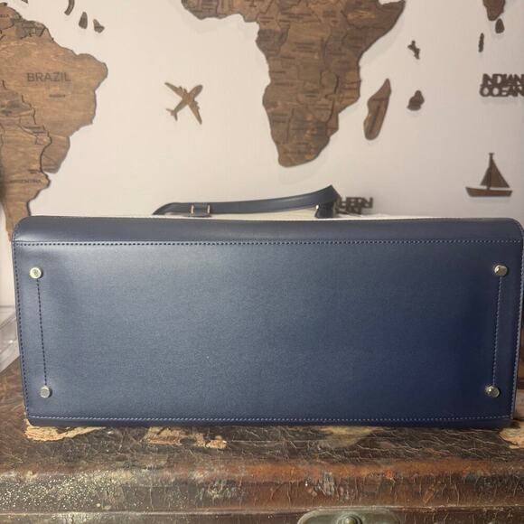 NWT Kate Spade Navy Canvas Grand Slam Elle Tote - Picture 7 of 9